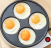 美菱（MeiLing） 电烤盘煎鸡蛋器蛋饺锅鸡蛋汉堡机荷包蛋模具早餐煎蛋神器全自动 四圆盘 迷你煎蛋器（无盖）含油刷 1层 实拍图