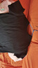 南极人纯棉短袖t恤男女夏季圆领体恤男士汗衫半袖t恤情侣打底衫上衣黑色 晒单实拍图