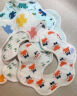 南极人（Nanjiren）5条装婴儿口水巾新生儿360度旋转防水围嘴吐奶垫巾围兜儿童饭兜 实拍图