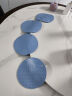 尚美德隔热垫餐桌垫茶杯垫防烫垫碗垫锅垫餐盘垫防水防滑 蓝色4片装 实拍图