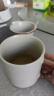 宜杯子汝窑茶杯茶水分离家用陶瓷泡茶杯大容量高档办公杯商务杯400ml 米黄汝窑尚文杯 实拍图