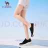 骆驼（CAMEL）网面女鞋透气轻量健步休闲运动鞋 K24B60L8014 黑色 36 实拍图