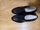 百丽男鞋通勤商务皮鞋缓震科技正装鞋真皮德比鞋婚鞋A0766CM2 经典黑 42 (260mm) 实拍图