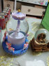 IMVE爱莎水晶球音乐盒儿童礼物玩具送女生八音盒玩具女孩生日3-14岁 大号粉蓝旋转木马（声控+飘雪） 实拍图