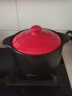 爱仕达（ASD） 砂锅陶瓷煲 家用炖汤煲耐热高汤养生煲燃气灶明火适用炖肉锅焖饭 聚味红色3.5L升 (建议3-5人) 晒单实拍图