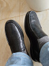 圣伽步SKAP2023春季新款简约一脚蹬休闲乐福鞋男士皮鞋NE0A1A10 黑色 41 晒单实拍图