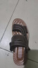 宜驰（EGCHI）凉鞋男士凉拖户外头层牛皮透气沙滩鞋 12129 棕色 44 实拍图