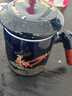 瓷牌茗茶具紫砂茶杯陶瓷木柄马克杯茶水分离水杯带盖泡茶杯可定制节日礼物 霁蓝一鹿有你木柄三件套个人杯 实拍图