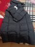 坦博尔羽绒服女长款宽松舒适美拉德色系女士外套TD237850 黑色 160  实拍图