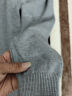 真维斯（JEANSWEST）毛衣男秋冬季休闲内搭打底针织衫男士厚款保暖毛绒线衣男装上衣服 圆领 深灰 纯色 M 实拍图