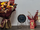 汉时（Hense）创意台钟时尚现代艺术时钟摆件客厅桌面座钟坐式台式石英钟HD56蓝 实拍图