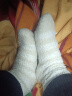 南极人珊瑚绒地板袜厚袜子男士袜子加绒抑菌长筒袜秋冬保暖睡眠袜5双 实拍图