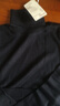 无印良品（MUJI）女式 天竺 可水洗高领毛衣 长袖针织衫 BAG05A1A 黑色 M 160/84A 实拍图