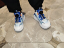 哈比熊（HOBIBEAR）童鞋春秋季中大童透气跑步鞋男童篮球鞋运动鞋JD80S79 蓝白30码 实拍图
