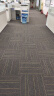 柏能商用办公室地毯酒店会议室大面积拼接方块地毯50x50cm36片装线灰 实拍图