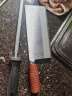 十八子作专业厨师菜刀复合钢刀具 耐滑花梨木柄名典2号桑刀F208-2 实拍图