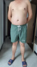 UAVIP运动短裤夏季男女情侣薄款冰丝三分裤晨跑步速干训练健身透气短裤 黑色+军绿 4XL【建议170-190斤】 实拍图