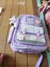宝迪马书包小学生女生一二三到六年级2026新款女童女孩轻便儿童护脊减负 紫色+笔盒+手表（挂饰5件套） 小号适合1-3年级使用 实拍图