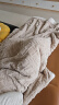 三利塔芙绒毛毯双面加厚毛巾被子秋冬季午睡毯床上沙发盖毯咖色1.5*2m 实拍图