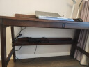 家逸 实木书桌电脑桌学生学习桌书房写字桌简约办公桌子胡桃色1.2米 晒单实拍图