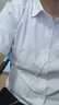 杉杉（FIRS）衬衫男士夏季商务莫代尔桑蚕丝短袖衬衣弹力免烫衬衫 D19105  44  实拍图