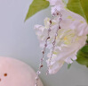 MITHAOL KUSC【情人节礼物】轻奢莫比乌斯灵动项链女实用走心生日送女友 璀璨之心项链-白金色蓝石 情人节纪念日生日礼物礼盒套装 实拍图