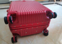NAUTICA 结婚行李箱陪嫁箱22英寸大红色箱子拉杆箱女皮箱婚礼铝框密码箱 实拍图