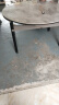 初屋 餐桌 岩板餐桌椅组合现代简约伸缩折叠圆桌家用小户型实木饭桌子 黑灰色-意大利灰岩板-实木椅 1.35米一桌六椅 实拍图