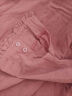 Lauaird 荷叶袖棉质长袖衬衫女蕾丝拼接上衣2023春季宽松复古立领打底衬 香芋紫 2XL 【建议130-145斤】 晒单实拍图