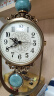 汉时（Hense） 欧式古典座钟创意客厅台钟轻奢装饰摆件摆钟玄关石英钟表HD6902 冰裂纹陶瓷款HD6902 晒单实拍图
