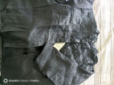 无印良品（MUJI）女式 麻 水洗 立领 七分袖罩衫女士汉麻衬衫衬衣夏季款 BC2JJA4S 黑色 L （165/88A） 晒单实拍图
