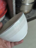 嘉兰陶瓷碗家用加厚吃饭碗简约北欧小清新金边餐具面碗组合 4.5英寸饭碗10个 实拍图