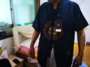宝财羊父亲节礼物中老年唐装男爸爸夏季套装中山装中国风太极服老人衣服 晒单实拍图