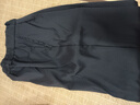 垂感小西裤男士夏季冰丝凉感商务西装裤免烫大码直筒休闲九分裤子 黑色 L 【100-115斤】 实拍图
