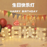 阿宝丽宝贝生日蛋糕装饰生日快乐LED发光灯牌惊喜告白浪漫拍照道具摆件 实拍图