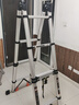 庄子然不锈钢伸缩梯多功能家用人字梯便携折叠梯子两用竹节梯升降工程梯 不锈钢人字梯3.9米【一体防滑】 实拍图