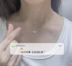 银千惠925银蝴蝶项链女士高级感时尚吊坠纪念520情人节生日礼物送女友 双层梦蝶项链+七仓配送/当次日达 纪念日礼物/玫瑰花礼盒送老婆/双层项链 实拍图