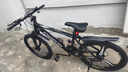 飞鸽（FLYING PIGEON）山地自行车成人男女变速山地车青少年中小学生车越野户外骑行单车 【铝合金】G8002代-三刀轮-黑色 24寸轮组（适合145-170cm） 24速标准版 实拍图
