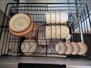 佩尔森碗盘套装陶瓷餐具家用简约釉下彩碗盘筷餐具整套山菊花87头带砂锅 实拍图