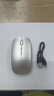 英菲克（INPHIC）M1P可充电无线鼠标【电量显示增强版】办公轻音 笔记本电脑家用2.4G 超薄便携 太空银 实拍图