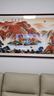 悠弦手绘真迹鸿运当头国画山水画风水靠山图字画客厅装饰画办公室挂画 A鸿运当头 圆角桐木框 红木色 实木画框163*83厘米 实拍图