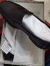 红蜻蜓男鞋新款时尚男士商务皮鞋一脚蹬舒适爸爸鞋简约休闲皮鞋WTA7742 黑色升级版 43 实拍图