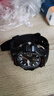 泰阁诗雅适用卡西欧W-S220表带MCW-100H/110H/HDD-S100/WV200树脂硅胶表带 黑色黑扣 16mm 实拍图