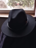 Mr DUCK手工超细羊毛帽子男英伦礼帽 黑色爵士帽女 绅士帽四季款藏族毡帽 MW186232-大边皇家黑（纯羊毛） M（适合56-58cm头围） 实拍图