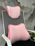知梦人腰靠腰部靠垫久坐护腰神器腰枕办公室靠背腰托座椅头枕加装护颈枕 ZMR舒享套装组合--双粉拼色 实拍图