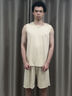 莫代尔冰丝睡衣男夏季背心无袖薄款2026新款夏天凉感宽松男款家居服套装 25706【主图热销款】 L码【建议120-140斤】 实拍图
