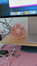 毕亚兹 桌面迷你小风扇usb电扇台式 桌面办公室学生宿舍创意电风扇 迷你轻音桌面型小风扇 FS1粉色 实拍图