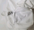 布先生春夏季短袖T恤男士纯棉小白T纯色内搭打底衫 白色 M/170  实拍图