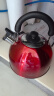 美厨（maxcook）烧水壶304不锈钢水壶 4L加厚鸣音 酒红色欧式系列MCH8696 实拍图