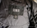 森马（Semir）[张新成同款][90绒子]三防羽绒服男冬季情侣纯色外套上衣 黑色(灰鸭绒)90001 170/88A/M 实拍图